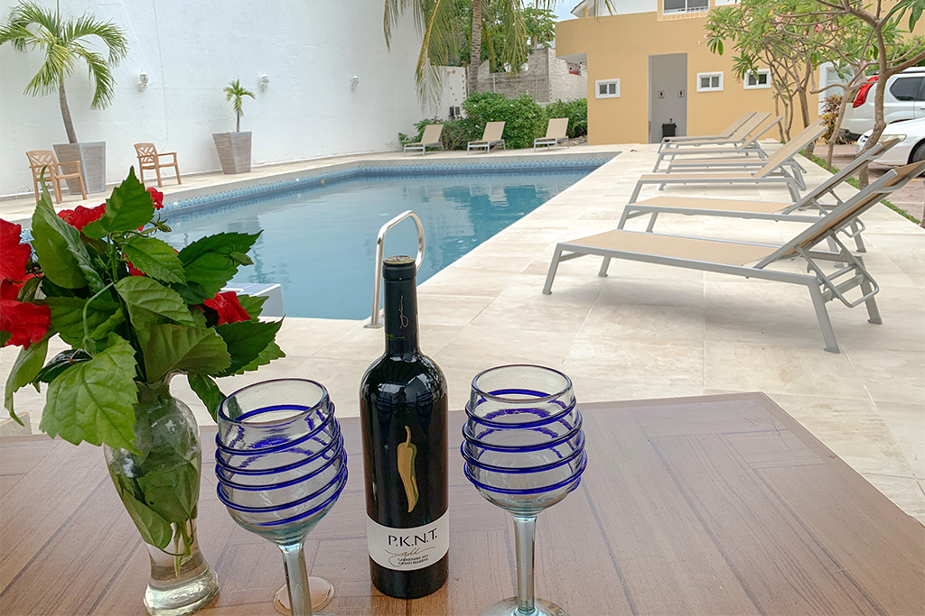 Alberca y Solárium en Huatulco